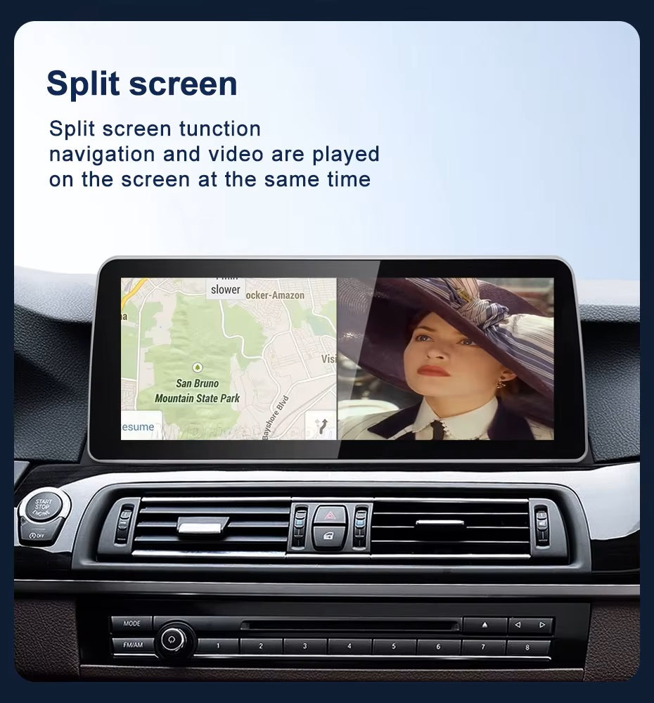 12.3 inch For BMW 5 Series F10 F11 Infotainment Navigation System Car Multimedia Touch Screen Head Unit Android Car Radio GPS