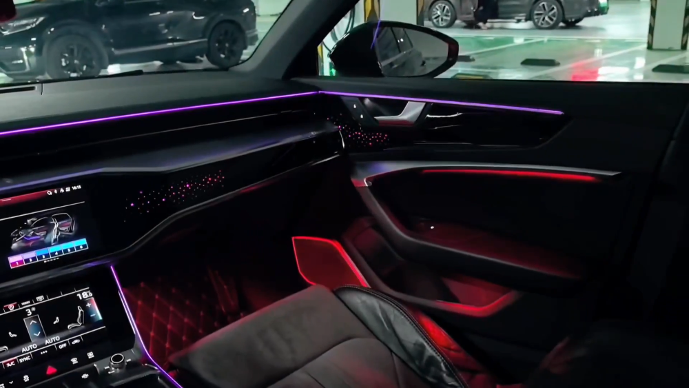 Upgrade Symphony LED Car Interior Ambient Lighting for Audi A7 C8 2019-2025 Decoration Accessories