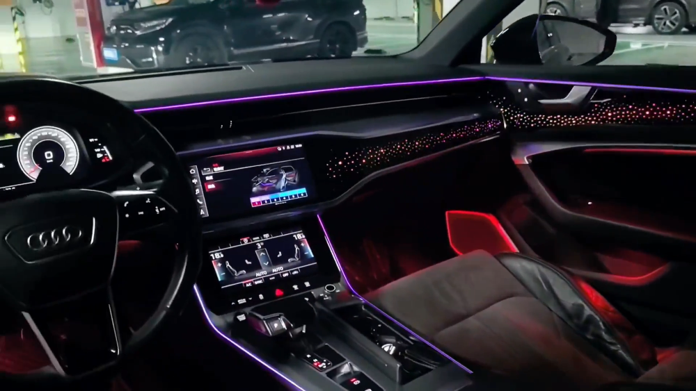 Upgrade Symphony LED Car Interior Ambient Lighting for Audi A7 C8 2019-2025 Decoration Accessories