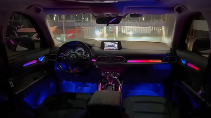 64 Color Dynamic CX5 Interior Ambient Lighting for Mazda CX-5 2017-2025 Symphony LED Lighting Upgrade Accessories Kit