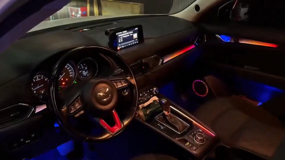 64 Color Dynamic CX5 Interior Ambient Lighting for Mazda CX-5 2017-2025 Symphony LED Lighting Upgrade Accessories Kit