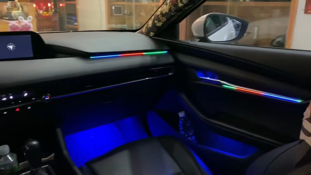 Upgrade 64 Colors Symphony Led Car Interior Ambient Lighting for Mazda 3 Axela 2020-2023 Atmosphere Strip Accessories