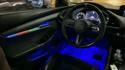 Upgrade 64 Colors Symphony Led Car Interior Ambient Lighting for Mazda 3 Axela 2020-2023 Atmosphere Strip Accessories