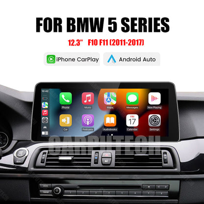 12.3inch Linux System For BMW 5 Series F10 F11 (2011-2017) | Wireless CarPlay & Android Auto