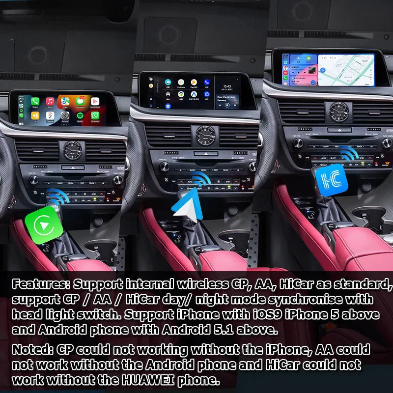 12.3 Inches for Lexus RX RX350 RX450h RX200t 2016-2021 Car Radio Multimedia Player Wireless CarPlay Android Auto Upgrade Android Touch Screen
