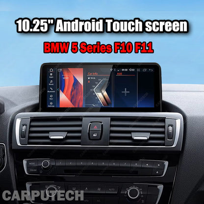 10.25 inch For BMW 5 Series F10 F11 Infotainment Navigation System Car Multimedia Touch Screen Head Unit Android Car Radio GPS