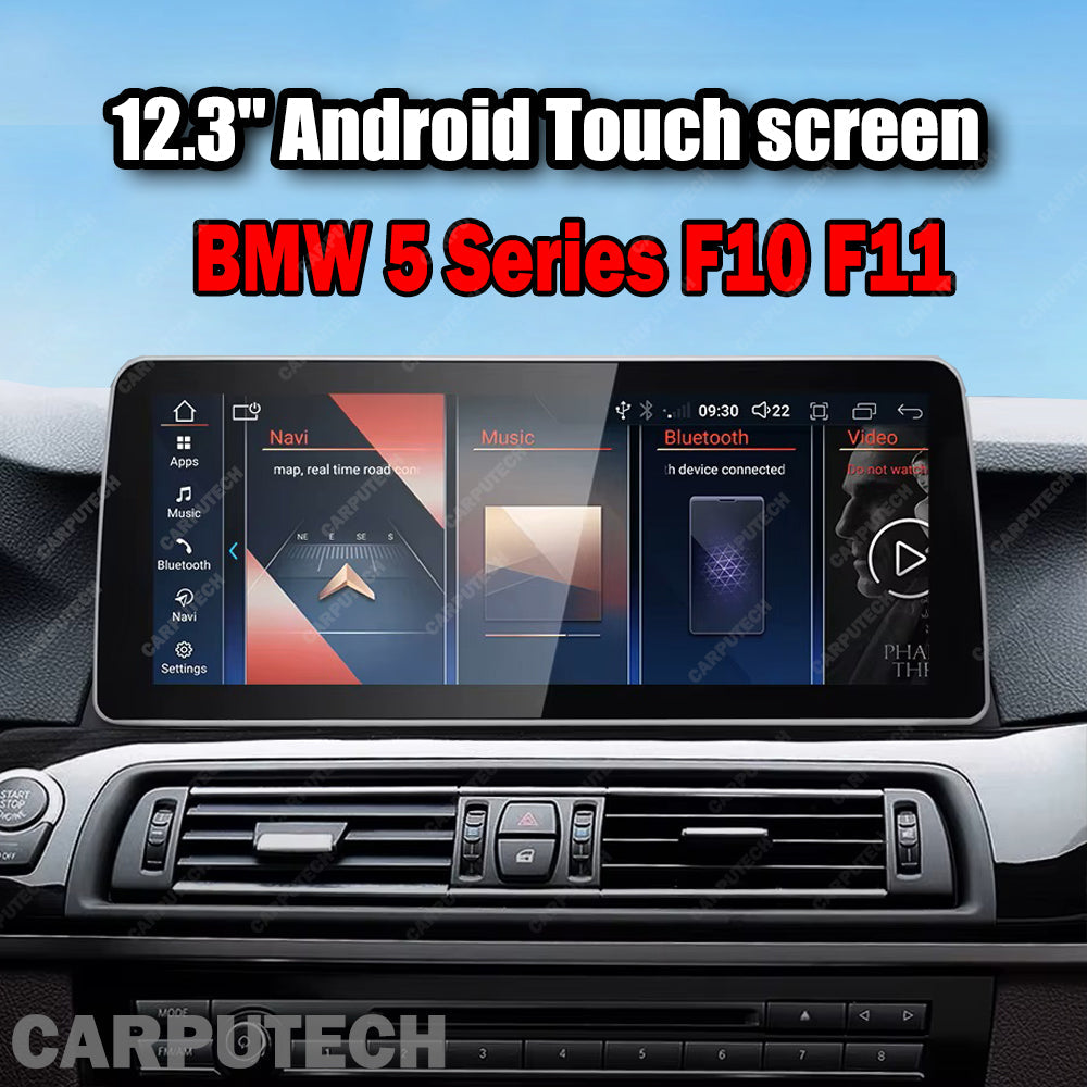12.3 inch For BMW 5 Series F10 F11 Infotainment Navigation System Car Multimedia Touch Screen Head Unit Android Car Radio GPS
