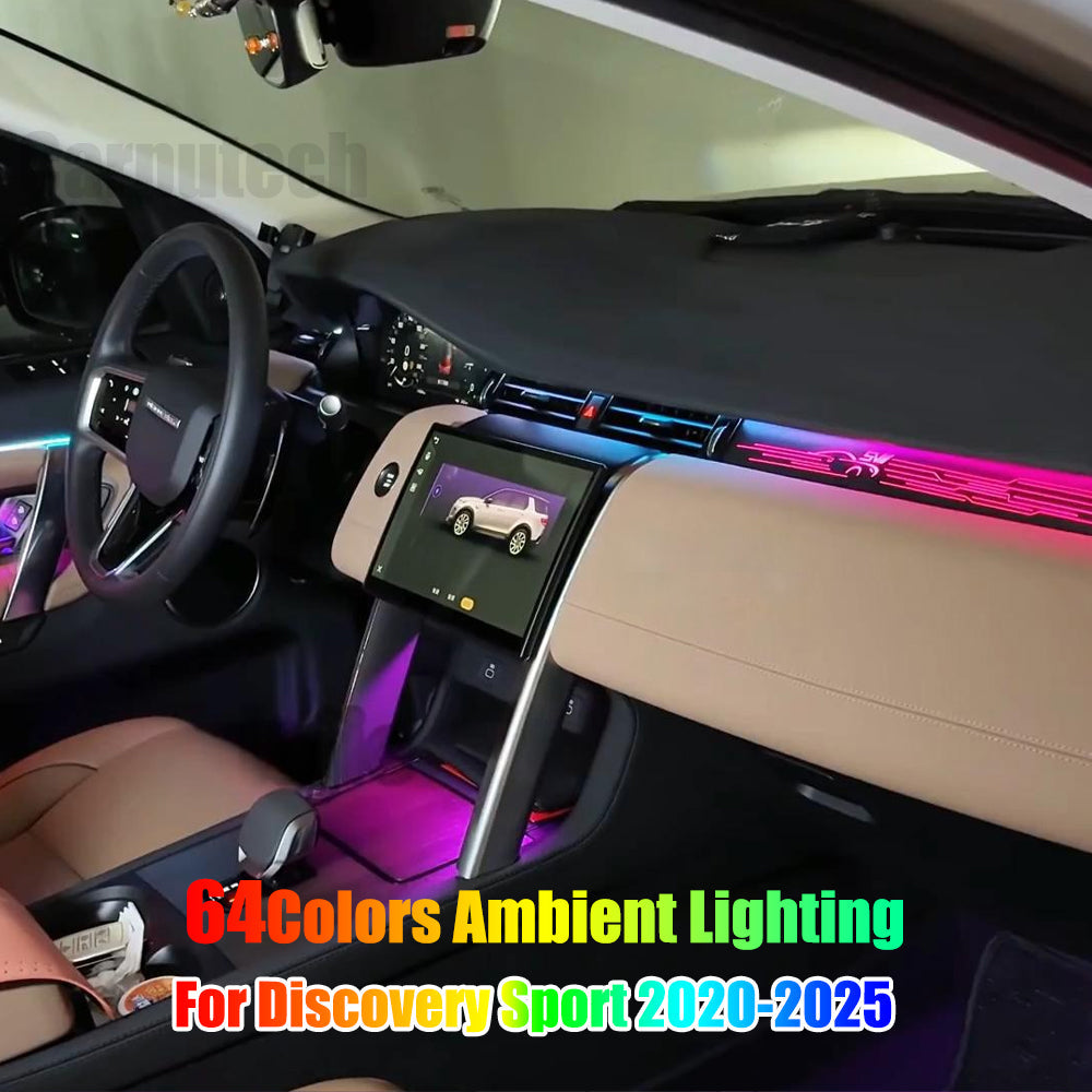 Upgrade Symphony LED Car Interior Ambient Lighting for Land Rover Discovery Sport 2020-2025 Decoration Accessories