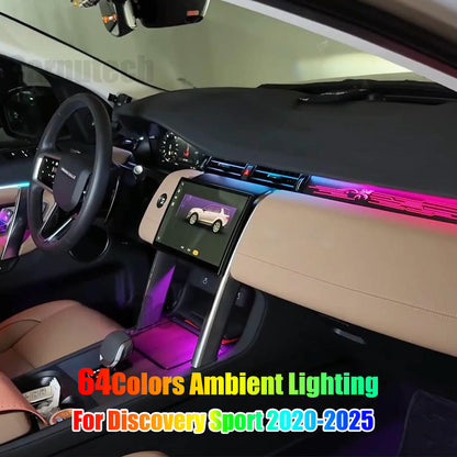 Upgrade Symphony LED Car Interior Ambient Lighting for Land Rover Discovery Sport 2020-2025 Decoration Accessories