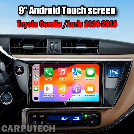 For Toyota Corolla / Auris 2016-2018 Infotainment Navigation System Car Multimedia Touch Screen Head Unit Android14 Car Radio GPS