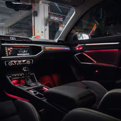 Upgrade 256 Colors Symphony Led Car Interior Ambient Lighting Decoration for Audi Q3 2019-2023 Atmosphere Strip Accessories