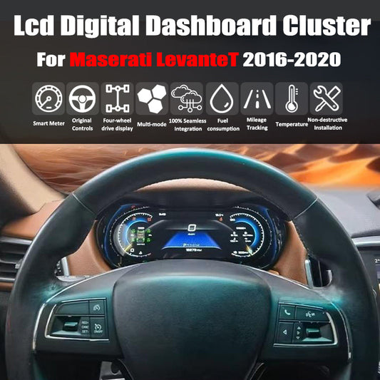 For Maserati Levante 2016-2020 12.3" LCD Digital Dashboard Cluster Car Panel Speedometer Virtual Cockpit