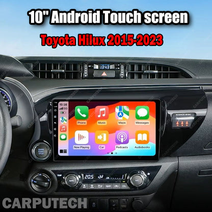 For Toyota Hilux 2015-2023 Infotainment Navigation System Car Multimedia Touch Screen Head Unit Android14 Car Radio GPS