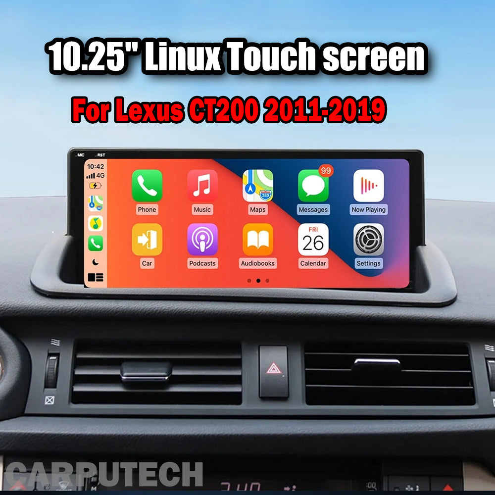 10.25 inch For Lexus CT200 2011-2019 Linux Infotainment Navigation System Car Multimedia Touch Screen Head Unit Car Radio GPS