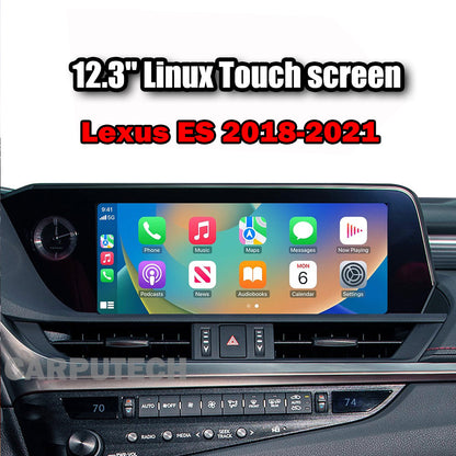 12.3 inch For Lexus ES 2018-2021 Linux Infotainment Navigation System Car Multimedia Touch Screen Head Unit Car Radio GPS