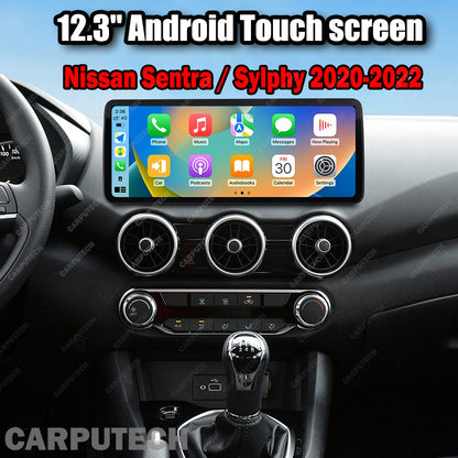 12.3'' For Nissan Sentra / Sylphy 2020-2022 Infotainment Navigation System Car Multimedia Touch Screen Head Unit Android14 Car Radio GPS