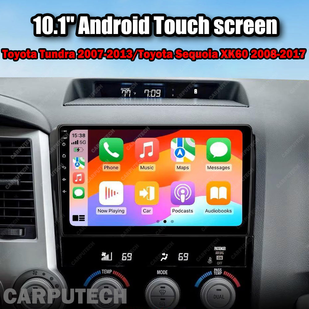 10.1'' For Toyota Tundra 2007 - 2013 / Toyota Sequoia 2008 - 2017 Infotainment Navigation System Car Multimedia Touch Screen Head Unit Android 14 Car Radio GPS