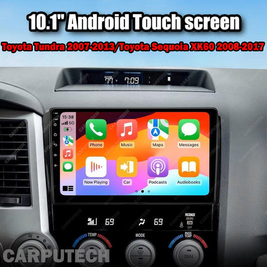 10.1'' For Toyota Tundra 2007 - 2013 / Toyota Sequoia 2008 - 2017 Infotainment Navigation System Car Multimedia Touch Screen Head Unit Android 14 Car Radio GPS