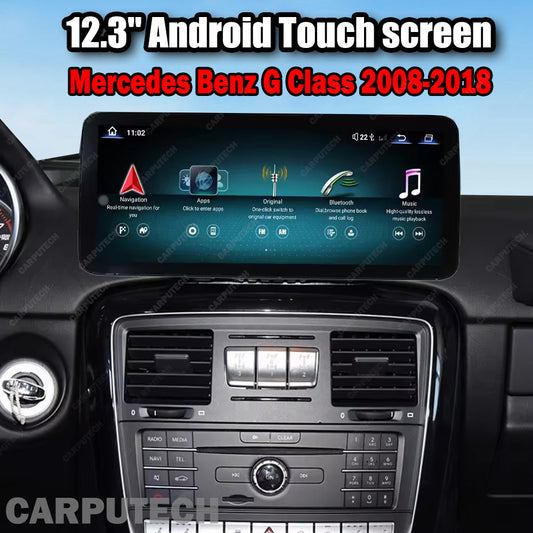 12.3'' For Mercedes Benz G Glass 2008-2018 Android Screen Infotainment Navigation System Car Multimedia Touch Screen Head Unit Car Radio GPS