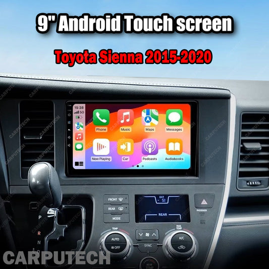 For Toyota Sienna 2015-2020 Infotainment Navigation System Car Multimedia Touch Screen Head Unit Android14 Car Radio GPS