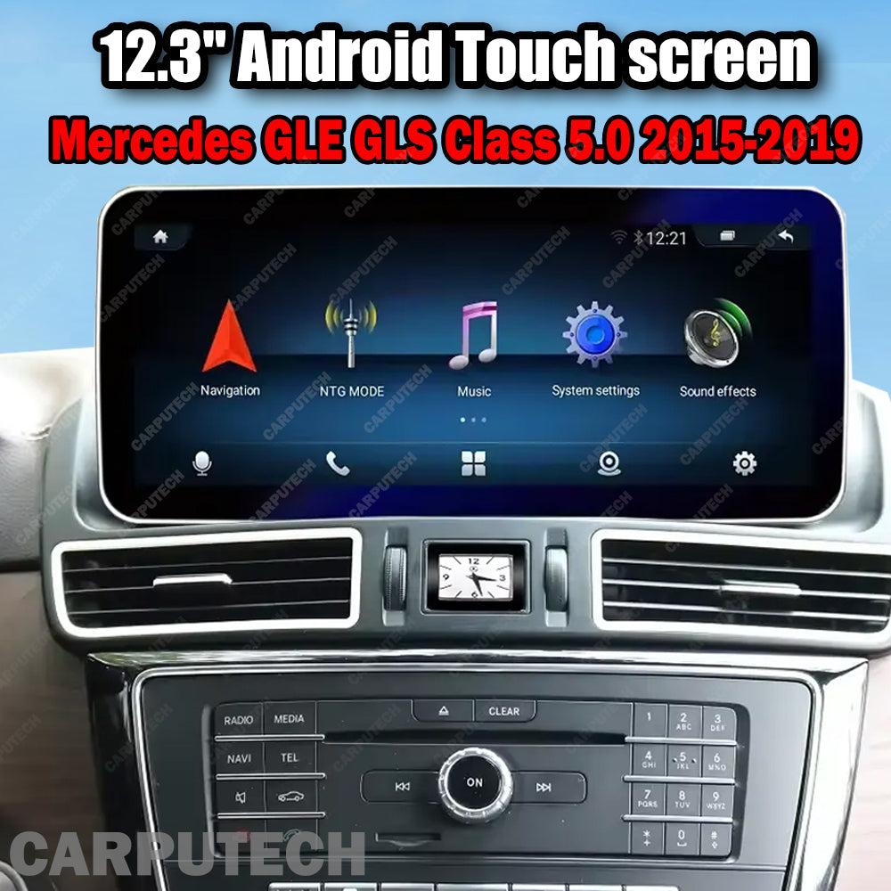 12.3 inch For Mercedes Benz GLE GLS Class 5.0 2015-2019 Infotainment Navigation System Car Multimedia Touch Screen Head Unit Android Car Radio GPS
