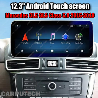 12.3 inch For Mercedes Benz GLE GLS Class 5.0 2015-2019 Infotainment Navigation System Car Multimedia Touch Screen Head Unit Android Car Radio GPS