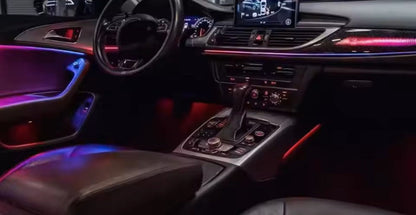 Upgrade 256 Colors Symphony Led Car Interior Ambient Lighting Decoration for Audi A6/S6/RS6 C7 2011-2018 Trim Accessories