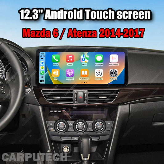 12.3'' For Mazda 6 / Atenza 2014-2017 Infotainment Navigation System Car Multimedia Touch Screen Head Unit Android14 Car Radio GPS