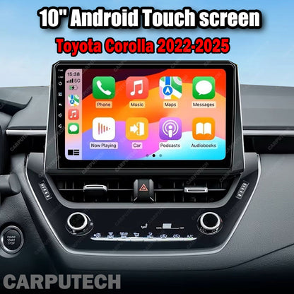 For Toyota Corolla 2022-2025 Infotainment Navigation System Car Multimedia Touch Screen Head Unit Android14 Car Radio GPS
