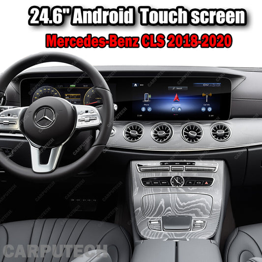 24.6'' For Mercedes-Benz CLS 2018-2020 Android Screen  Infotainment Navigation System Car Multimedia Touch Screen Head Unit Car Radio + Digital Dashboard Cluster