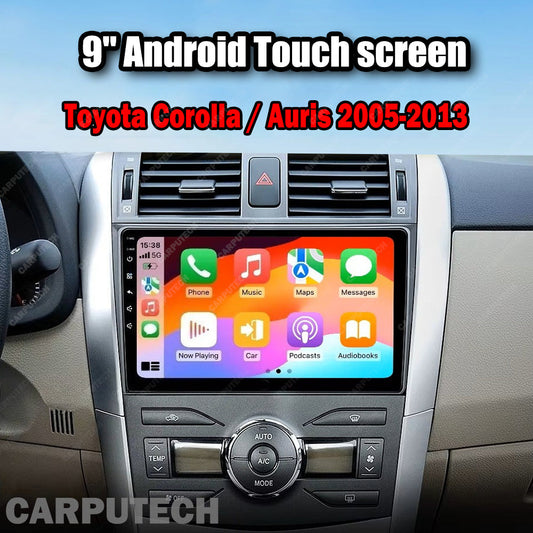 For Toyota Corolla / Auris 2005-2013 Infotainment Navigation System Car Multimedia Touch Screen Head Unit Android14 Car Radio GPS