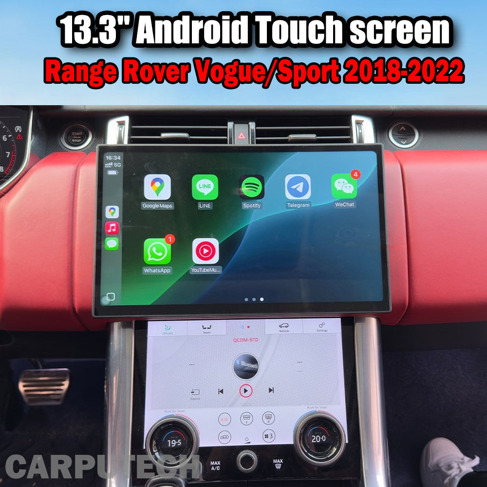 13.3'' For Range Rover Vogue / Sport 2018-2022 Android Screen  Infotainment Navigation System Car Multimedia Touch Screen Head Unit Car Radio