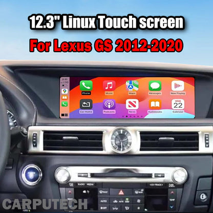 12.3 inch For Lexus GS 2012-2020 Linux Infotainment Navigation System Car Multimedia Touch Screen Head Unit Car Radio GPS