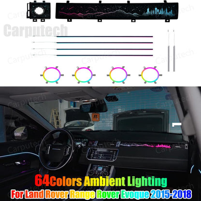 Upgrade Symphony LED Car Interior Ambient Lighting for Land Rover Range Rover Evoque 2015-2018 Decoration Accessories