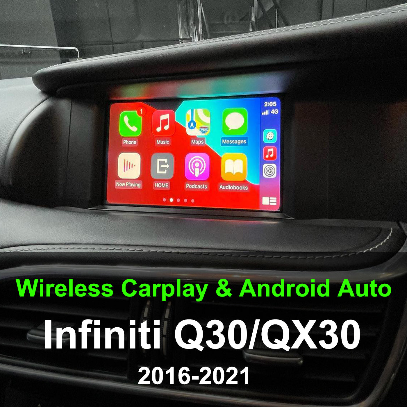 Infiniti Q30/QX30 Apple Carplay & Android Auto Module 2016-2021 Plug and play