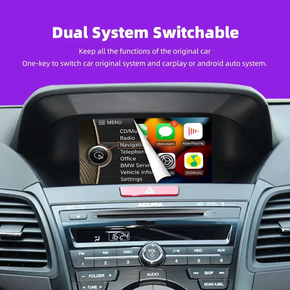 For Acura ILX / RDX / ZDX / TL / MDX (2007â€?013) â€?Wireless CarPlay & Android Auto Upgrade | Plug & Play Interface for Factory Screen Carputech