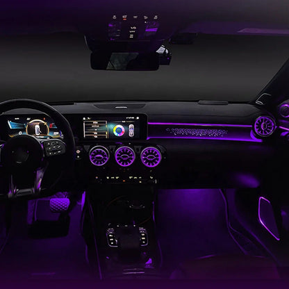64 Colors Ambient Light For Mercedes Benz A-class W177 / CLA W118 / B-class W247 2019-2025 LED Car Neon Lamp Automotive Interior Decoration