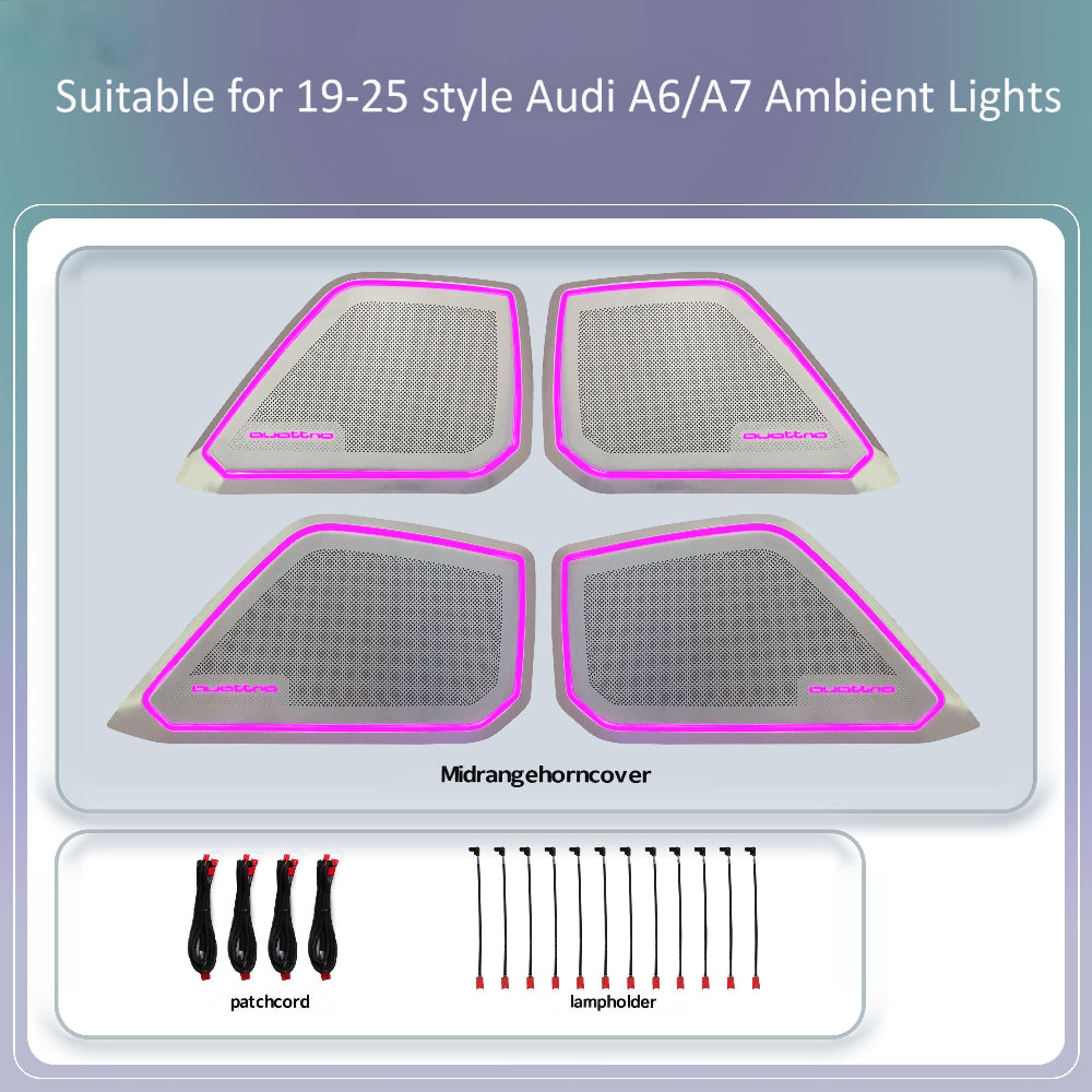 Upgrade Symphony LED Car Interior Ambient Lighting for Audi A7 C8 2019-2025 Decoration Accessories