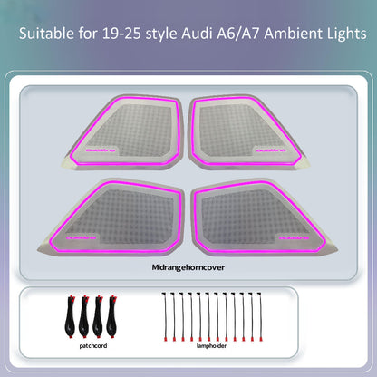 Upgrade Symphony LED Car Interior Ambient Lighting for Audi A7 C8 2019-2025 Decoration Accessories