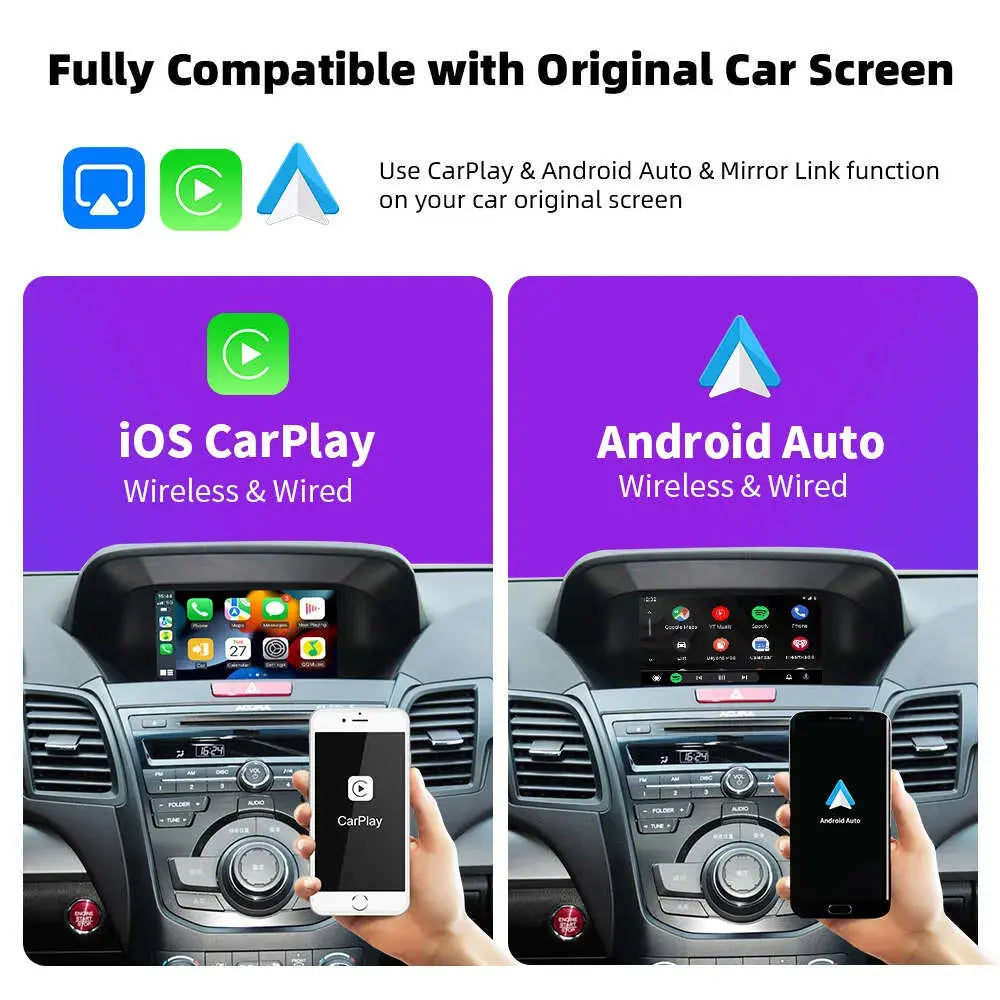 For Acura ILX / RDX / ZDX / TL / MDX (2007â€?013) â€?Wireless CarPlay & Android Auto Upgrade | Plug & Play Interface for Factory Screen Carputech