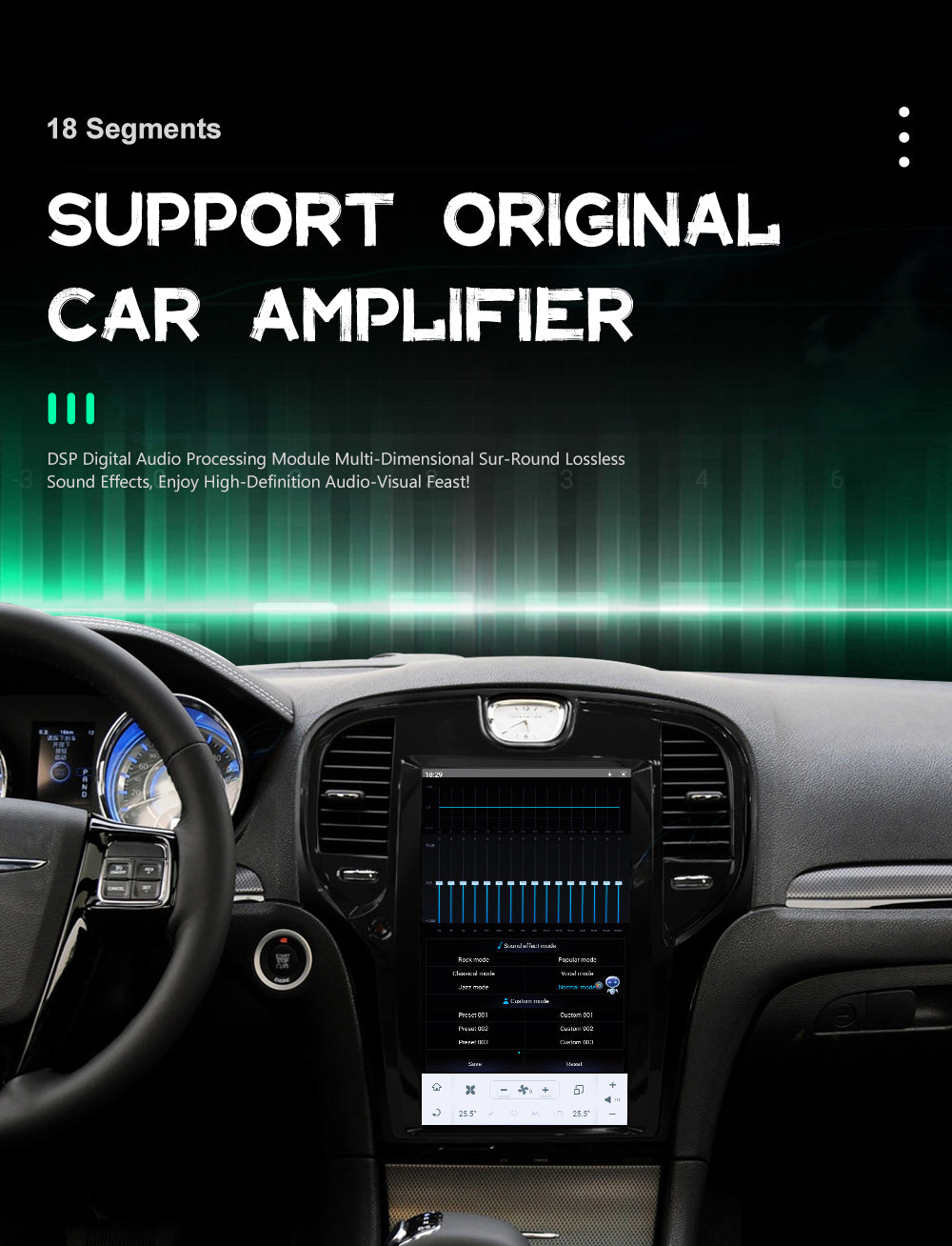 14.4" Qualcomm For Chrysler 300 300C 300S 2011-2023 Car Radio Stereo Carplay Upgrade Tesla Style Screen Android Auto GPS Navigation Multimedia Player