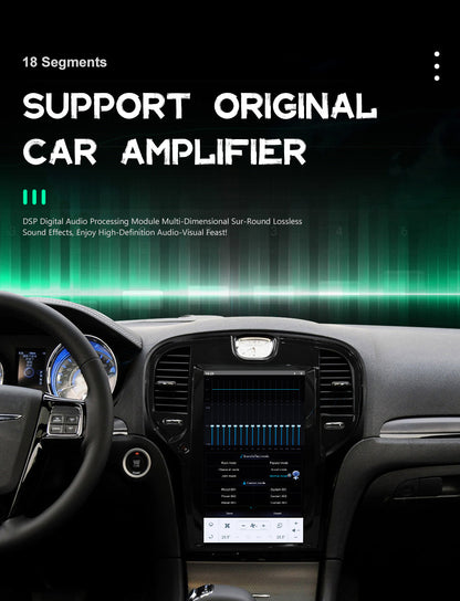 14.4" Qualcomm For Chrysler 300 300C 300S 2011-2023 Car Radio Stereo Carplay Upgrade Tesla Style Screen Android Auto GPS Navigation Multimedia Player