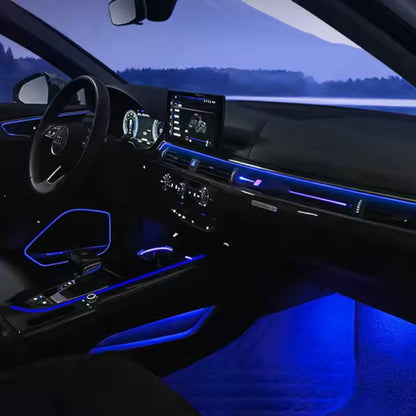 Upgrade 256 Colors Symphony Led Car Interior Ambient Lighting Decoration for Audi A5 B9 2017-2024 Atmosphere Strip Accessories
