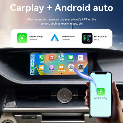 12.3 inch For Lexus ES 2013-2018 Linux Infotainment Navigation System Car Multimedia Touch Screen Head Unit Car Radio GPS