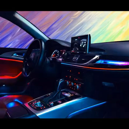 Upgrade 256 Colors Symphony Led Car Interior Ambient Lighting Decoration for Audi A6/S6/RS6 C7 2011-2018 Trim Accessories