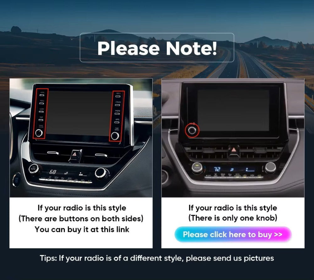 For Toyota Corolla 2019-2023 Infotainment Navigation System Car Multimedia Touch Screen Head Unit Android14 Car Radio GPS