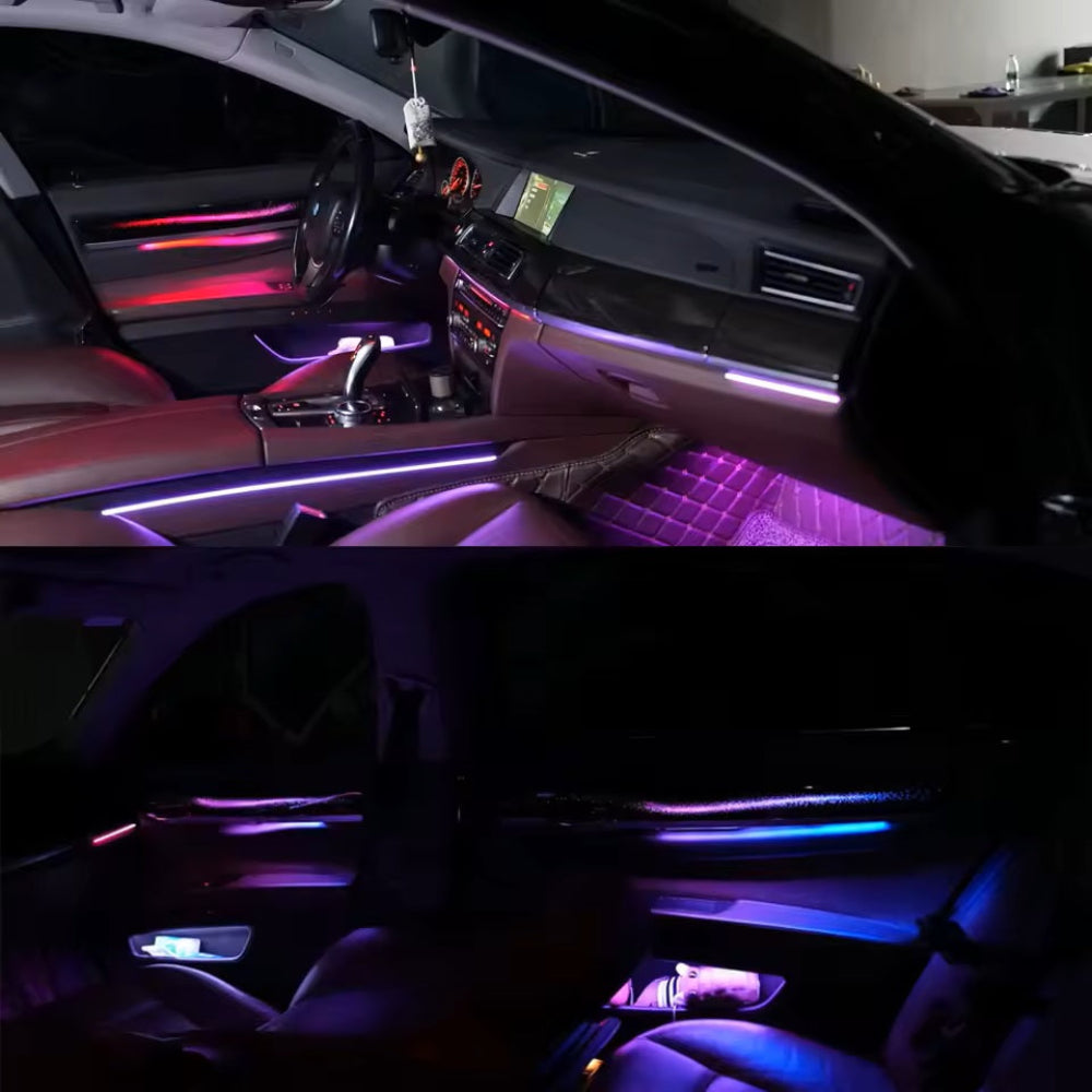 For BMW 7 Series 2008-2015 256 Color Symphony LED Car Interior Ambient Lighting Atmosphere Strip Accessories Upgrade