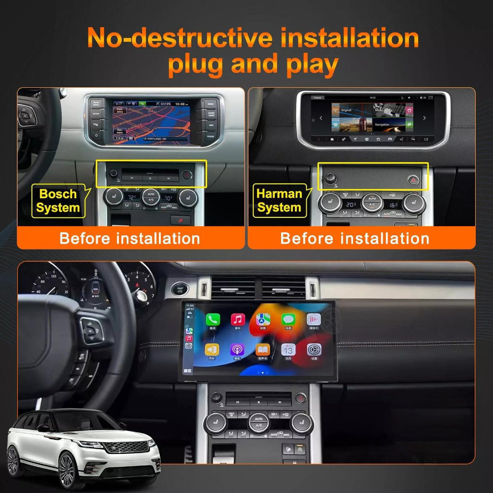 13.3" For Land Rover Range Rover Evoque 2012-2018 Android Navigation Screen Car Radio Multimedia Player