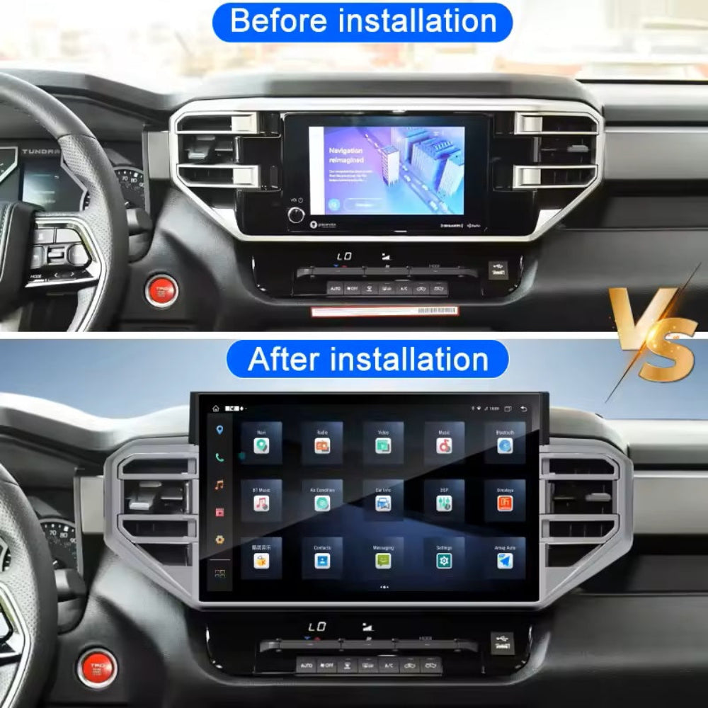 14.6'' For Toyota Tundra 2022-2025 Android Screen Infotainment Navigation System Car Multimedia Touch Screen Head Unit Car Radio GPS