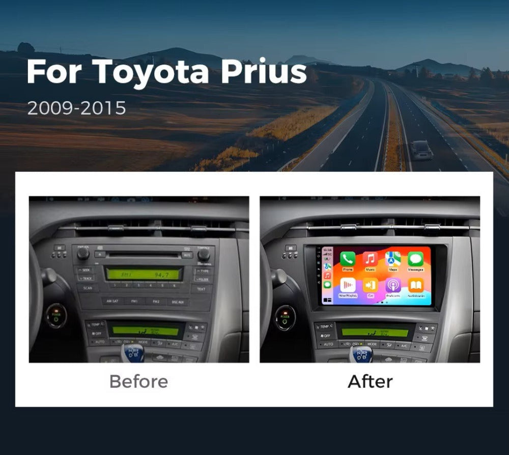 For Toyota Prius 2009-2015 Infotainment Navigation System Car Multimedia Touch Screen Head Unit Android14 Car Radio GPS
